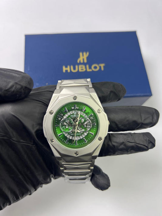 Hublot Diamond Cut | Master Watch | Green
