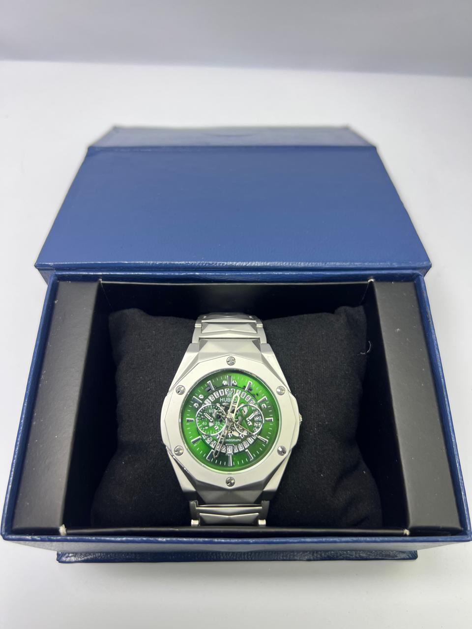 Hublot Diamond Cut | Master Watch | Green