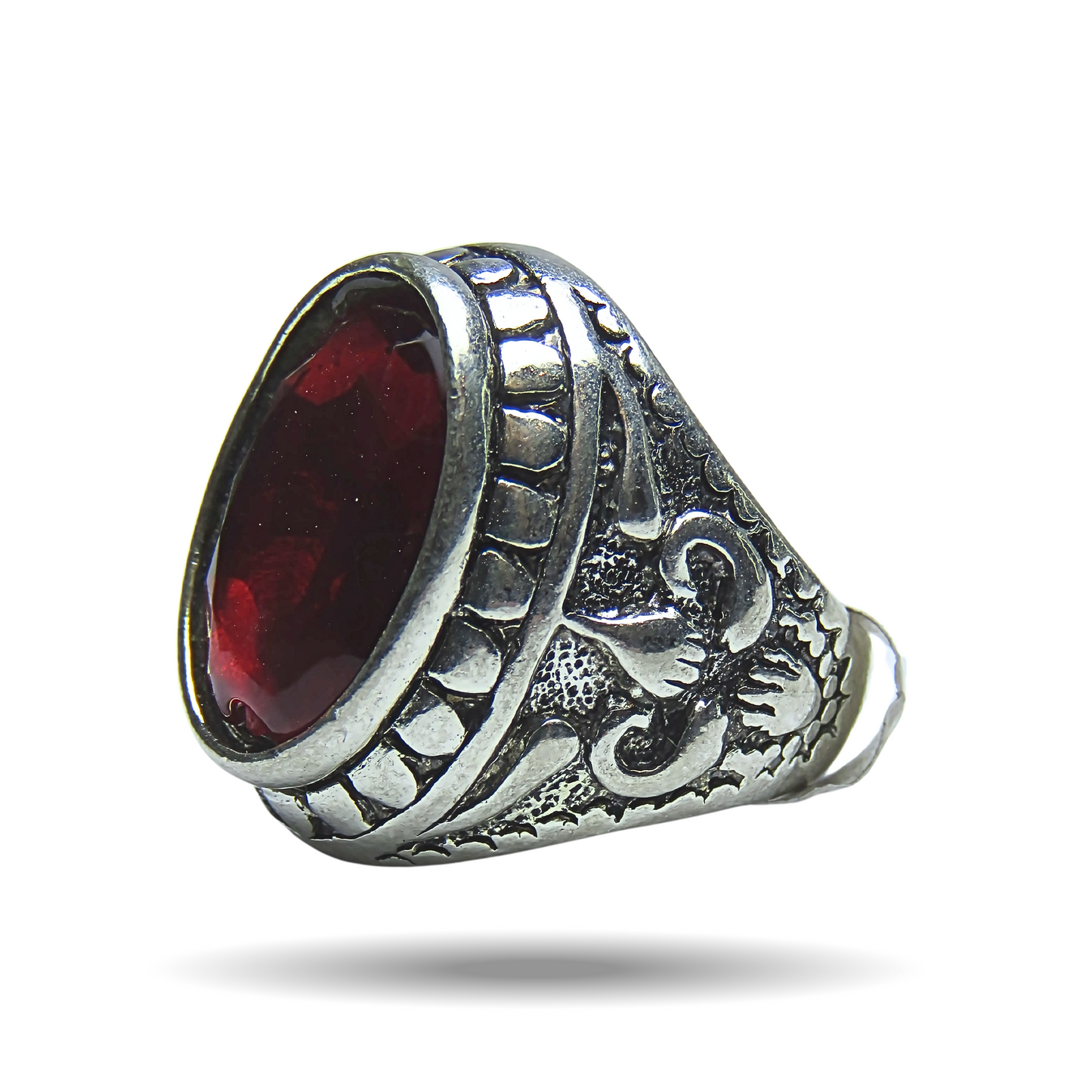Turkish Vintage Ring | 925 sterling silver | Red