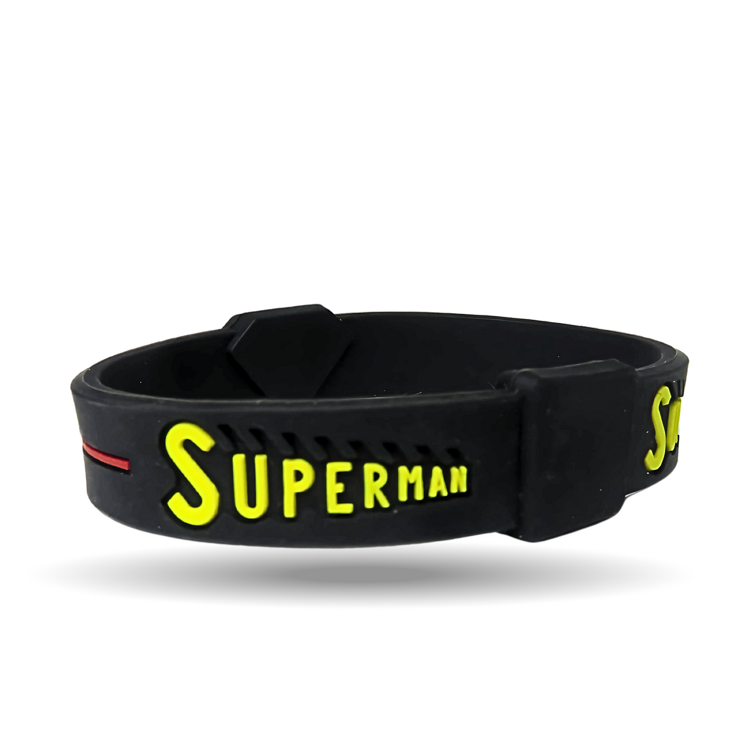 Superman Bracelet | Silicone Band | Black