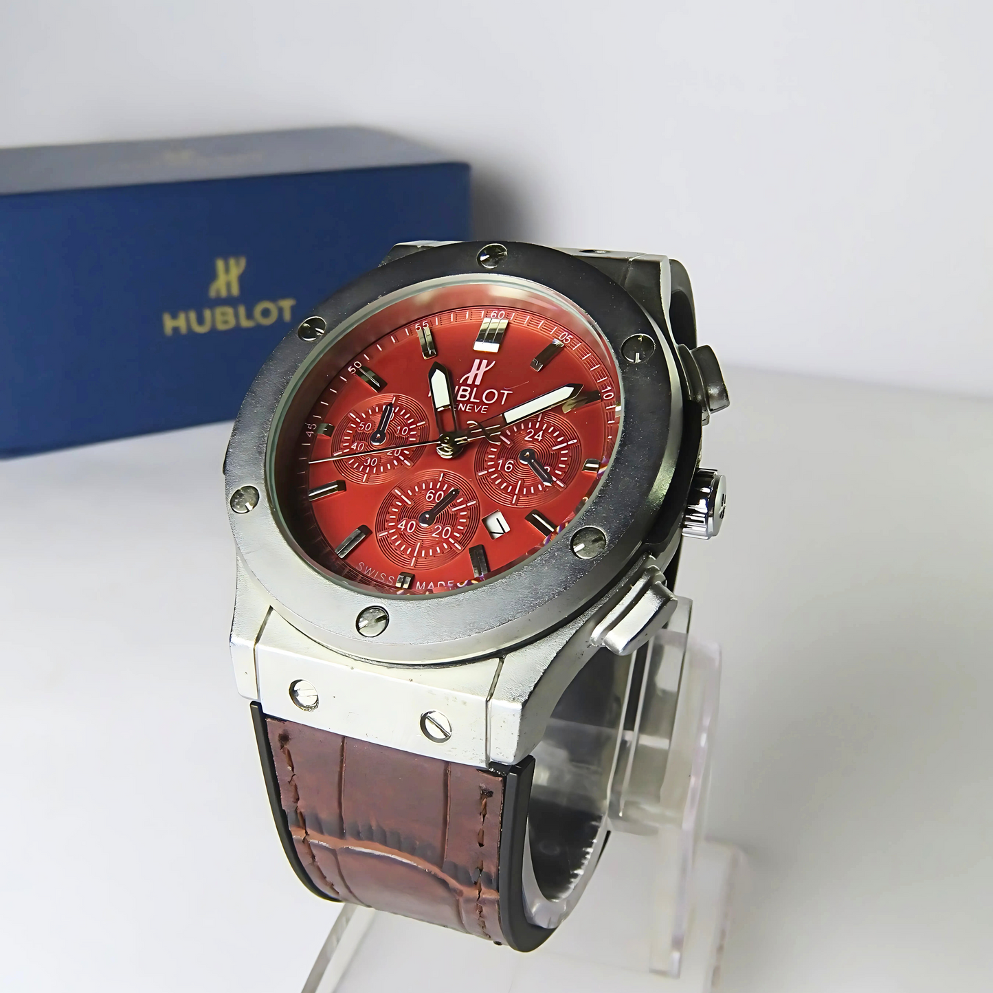 Hublot Reddish Dial | Chronograph Style