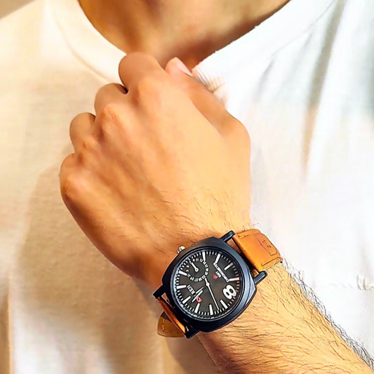 7 in 1 Premium Men's Gift Set – Watch, Ring, Wallet, Bracelet, Turkish Ring, T-Chain, Shadow Octane Necklace