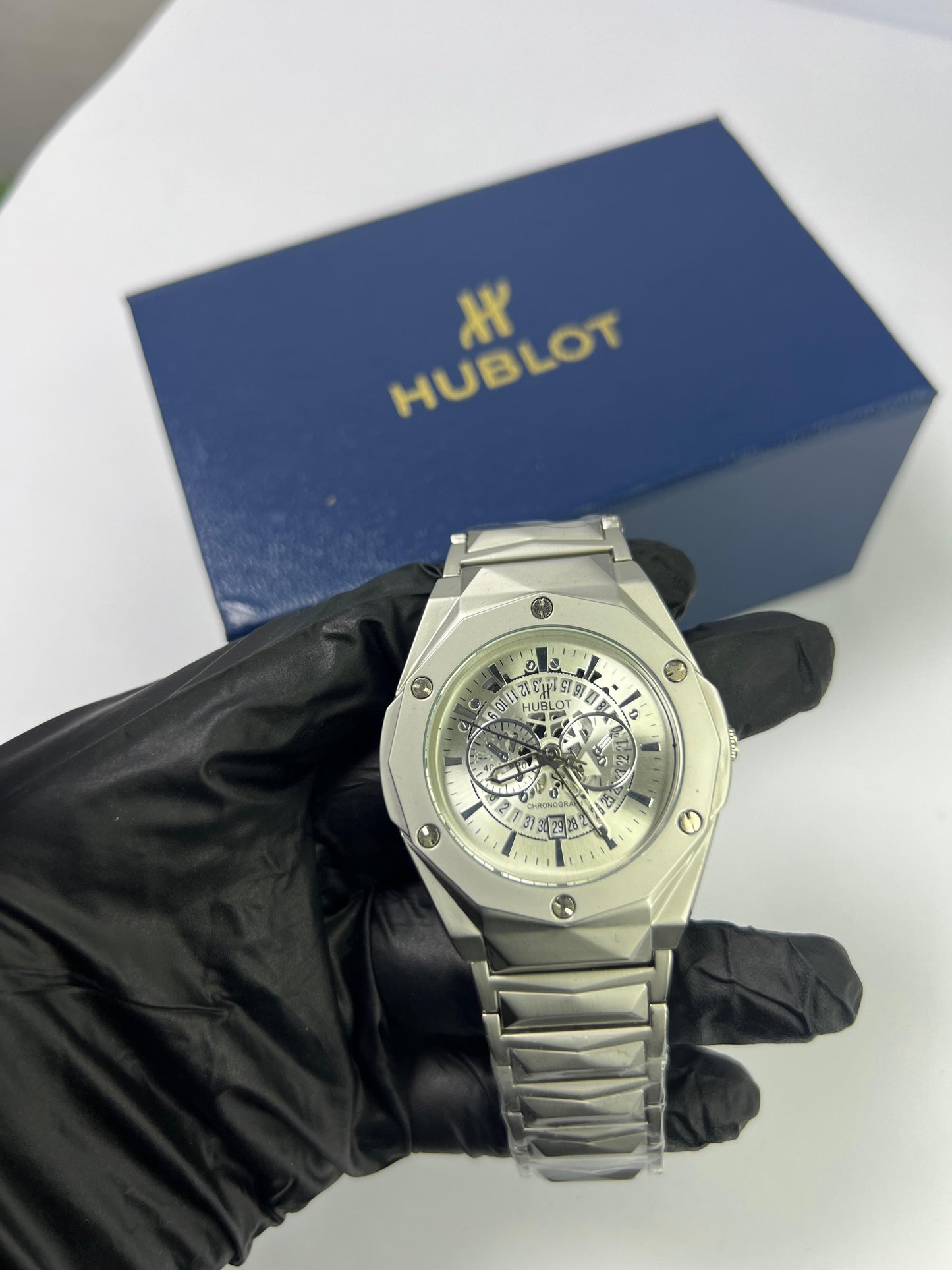 Hublot Diamond Cut | Master Watch | White