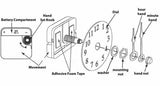 Bicycle Design Laminated | Wall Clock | With Light
